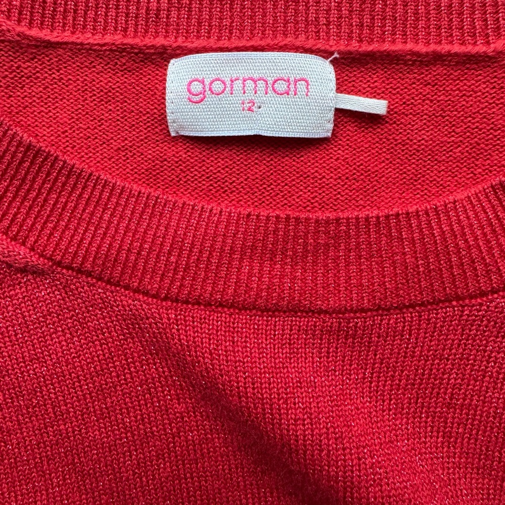 GORMAN Red Crewneck Sweater 12 - Picture 2 of 6